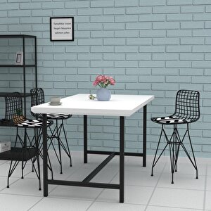 Knsz Ufak Boy Tel Bar Sandalyesi 1 Li Uslu Syhaldo 55 Cm Oturma Yüksekliği Mutfak Bahçe Cafe Ofis