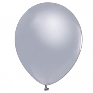 Balon Standlı, 7 Adet - Metalik Gümüş Balon