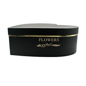 Kalp Kutu Orta Boy, 29 X 29 X 11 Cm - Siyah