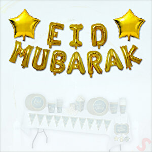 Eid Mubarak Folyo Balon Seti, 40 Cm
