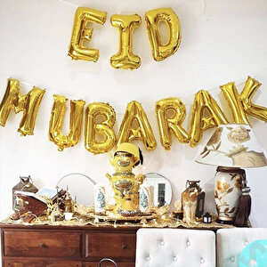 Eid Mubarak Folyo Balon Seti, 40 Cm