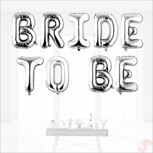 Bride To Be Folyo Balon, 40 Cm - Gümüş