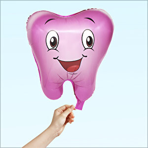 Diş Folyo Balon, 50 Cm - Pembe