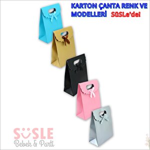 El Geçmeli Kraft Karton Çanta 26 X 19 X 9 Cm - 1 Adet