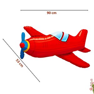 Uçak Folyo Balon - 90 Cm X 53 Cm