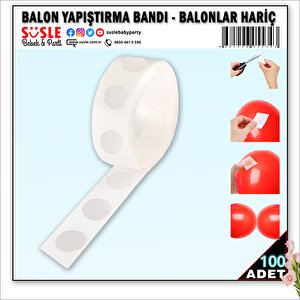 Balon Yapıştırma Bandı ( Balon Hariç ) - 100 Adet