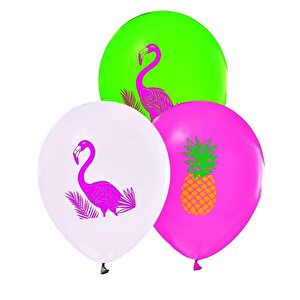 Flamingo Balon - 6 Adet