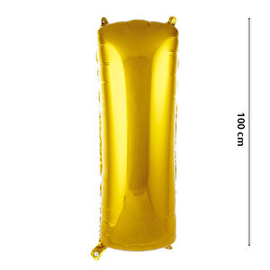 I Harf Folyo Balon, 100 Cm - Altın
