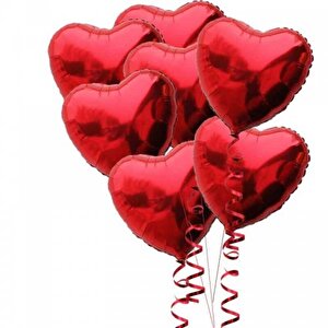 Kalp Folyo Balon, 45 Cm - Fuşya
