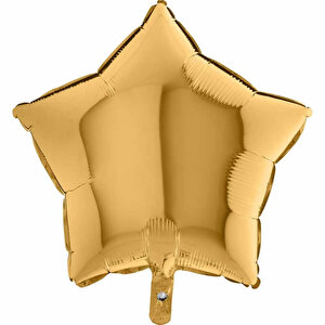 Yıldız Folyo Balon, 45 Cm - Altın