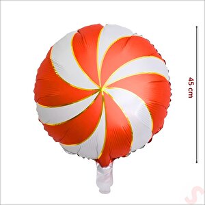Kırmızı Şeker Folyo Balon 45cm