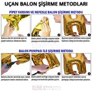 Deniz Kızı Kuyruk Folyo Balon - 80 Cm X 50 Cm