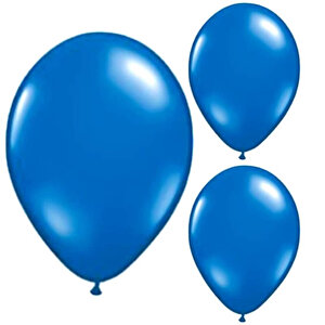 Balon Standlı, 7 Adet - Metalik Lacivert Balon
