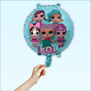 Lol Bebek 45cm Folyo Balon - Mavi