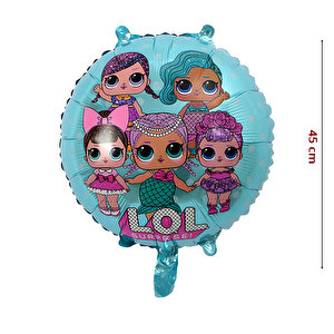 Lol Bebek 45cm Folyo Balon - Mavi