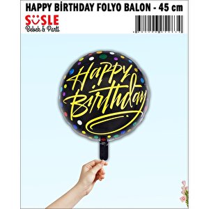 Happy Birthday Folyo Balon - 45cm