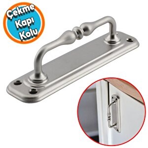 Çekme Kolu Kapı Tutma Kulbusaclı El Tutamagı 14,5 Cm Krom Metal Kulp Kapı Tutamağı