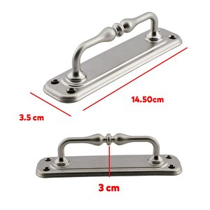 Çekme Kolu Kapı Tutma Kulbusaclı El Tutamagı 14,5 Cm Krom Metal Kulp Kapı Tutamağı