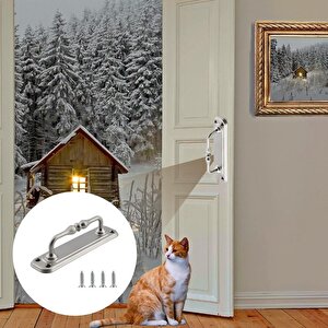 Çekme Kolu Kapı Tutma Kulbusaclı El Tutamagı 14,5 Cm Krom Metal Kulp Kapı Tutamağı