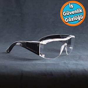 İş Güvenlik Gözlüğü Lazer Uv Laboratuvar Laborant Koruyucu Kaynak Gözlüğü Toz Çapak Korumalı Gözlük Şeffaf