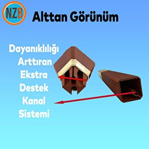 Mobilya Kanepe Çekyat Sehpa Tv Ünitesi Koltuk Ayağı Baza Ayak 15 Cm Ceviz Altın