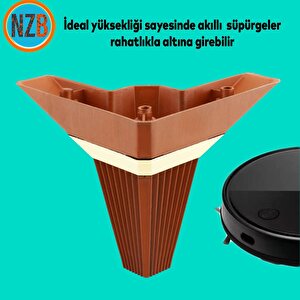 Mobilya Kanepe Çekyat Sehpa Tv Ünitesi Koltuk Ayağı Baza Ayak Köşe 12 Cm Ceviz Altın