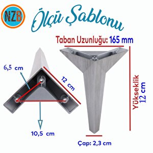 Mobilya Kanepe Çekyat Sehpa Tv Ünitesi Baza Koltuk Ayağı Çekyat Renk Saten Eskitme 12 Cm Ayak