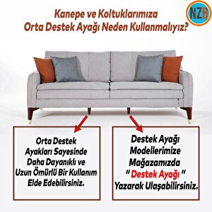 Mobilya Takımı Çekyat Kanepe Komidin Sehpa Tv Ünitesi Koltuk Ayağı 15 Cm Ceviz Altın Baza Ayak