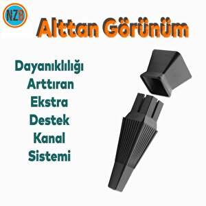Mobilya Oturma Grubu Kanepe Sehpa Tv Ünitesi Koltuk Ayağı 16 Cm Siyah Baza Ayak