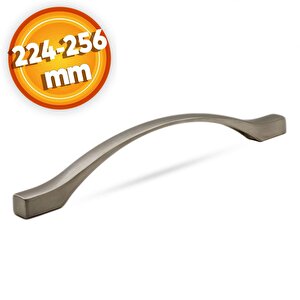 Çekmece Mutfak Dolap Kapak Kulpu Kulbu 224-256 Mm İnox Metal Kulp