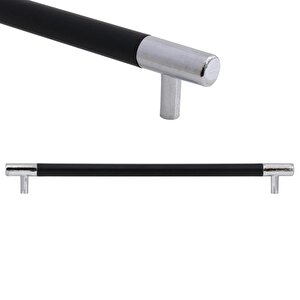 (krom Mat Si̇yah) Çekmece Dolap Kulpu Kulp 160 Mm