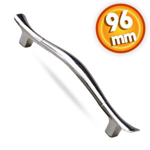 Çekmece Dolap Kapak Kulpu Kulbu 96 Mm Krom Metal Kulp