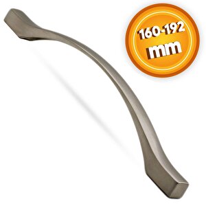 Çekmece Mutfak Dolap Kapak Kulpu Kulbu 160-192 Mm İnox Metal Kulp