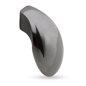 Çekmece Dolap Kapak Kulpu Kulbu Parlak Füme Metal Düğme Kulp