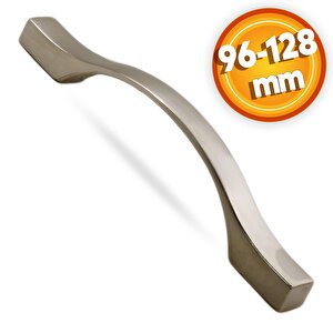 Çekmece Mutfak Dolap Kapak Kulpu Kulbu 96-128 Mm İnox Metal Kulp
