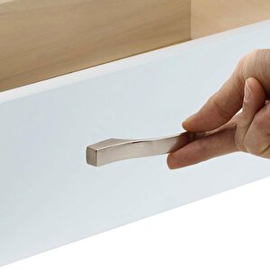 Çekmece Mutfak Dolap Kapak Kulpu Kulbu 96-128 Mm İnox Metal Kulp