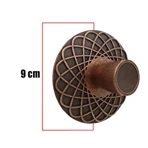 Çekmece Dolap Kapak Kulpu Kulb 32 Mm Antik Bakır Metal Kulp