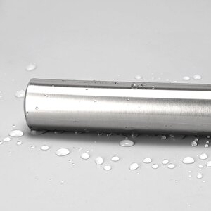 Alüminyum Metal Oklava 2'li Set 74-49 Cm Börek Hamur Yufka Hamur Açma Silindir Yuvarlak Uzun Kısa Mutfak