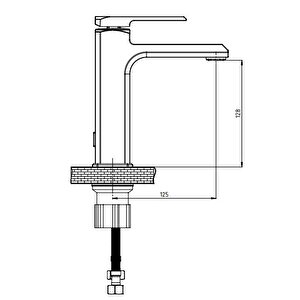 Gpd Quadro Lavabo Bataryası Krom Mlb190