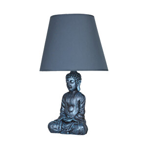 Modern Dizayn Buda Abajur Turkuaz Lacivert