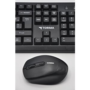 Torima Tmk-01 2.4ghz Kablosuz Q Klavye Ve Mouse Seti Siyah