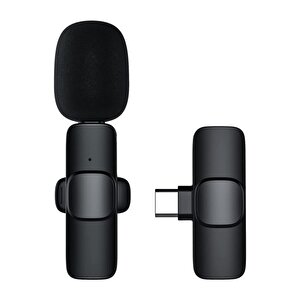 K8 Kablosuz Taşınabilir Yaka Mikrofonu Typ-c