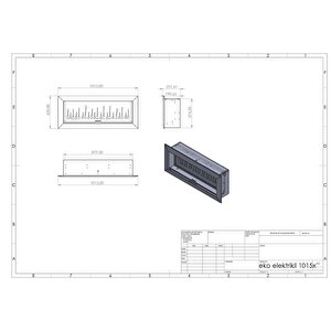 Kormet 100 - Isıtmasız Elektrikli Şömine