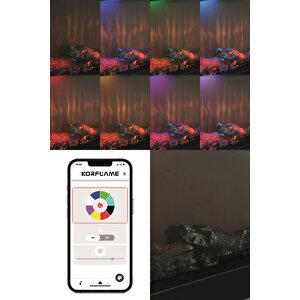 Korcam 130 S -  Isıtmalı Elektrikli Şömine