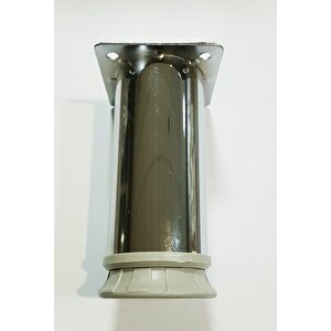 Ayak Metal Krom 42mm 10cm Gri̇ 4lü