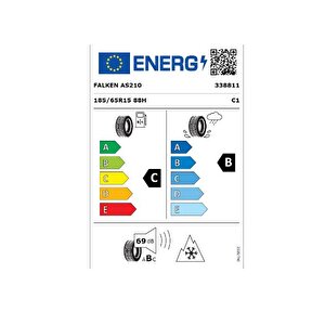 185/65 R15 Tl 88h Euroall Season As210 Dört Mevsim Lastiğidir (üretim Tarihi:2024)