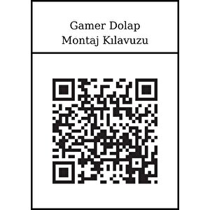 Gamer Oyuncu Genç Odası, Gamer 2 Kapaklı Ledli Dolap