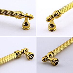 Şah Kulp Mobilya Mutfak Dolabı Çekmece Dolap Kulpları Kapak Kulpu Kulbu Gold Altın 224 Mm Metal