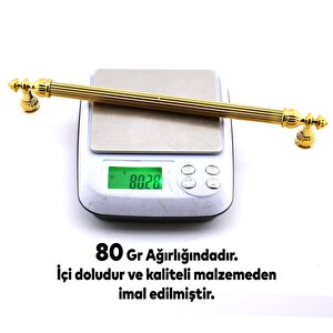 Şah Kulp Mobilya Mutfak Dolabı Çekmece Dolap Kulpları Kapak Kulpu Kulbu Gold Altın 224 Mm Metal