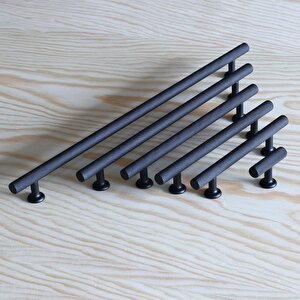 Doruk Kulp Mobilya Mutfak Dolabı Çekmece Dolap Kulpları Kapak Kulpu Kulbu Siyah (96 Mm-9.6 Cm) Metal
